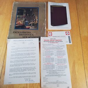 Encyclopedia Britannica 1931 Illustrated Catalog Booklet With Order Forms Vntg